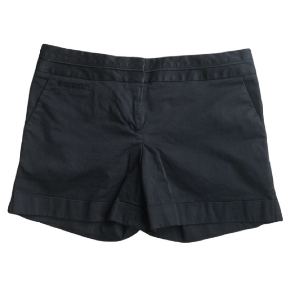 Express Cuffed Leg Black Shorts, 8 - Picture 1 of 6